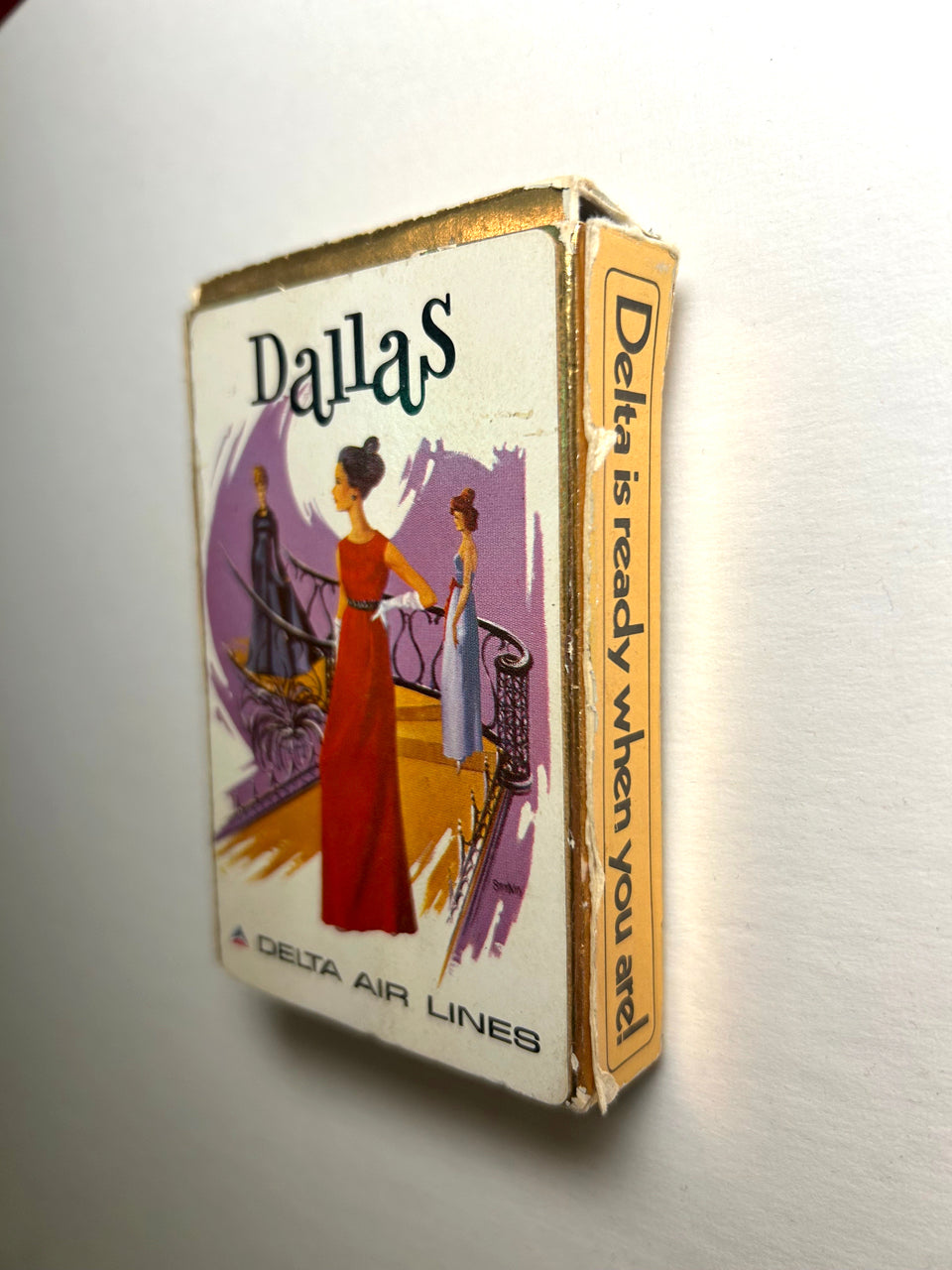 Vintage Delta Airlines Playing Cards - Dallas