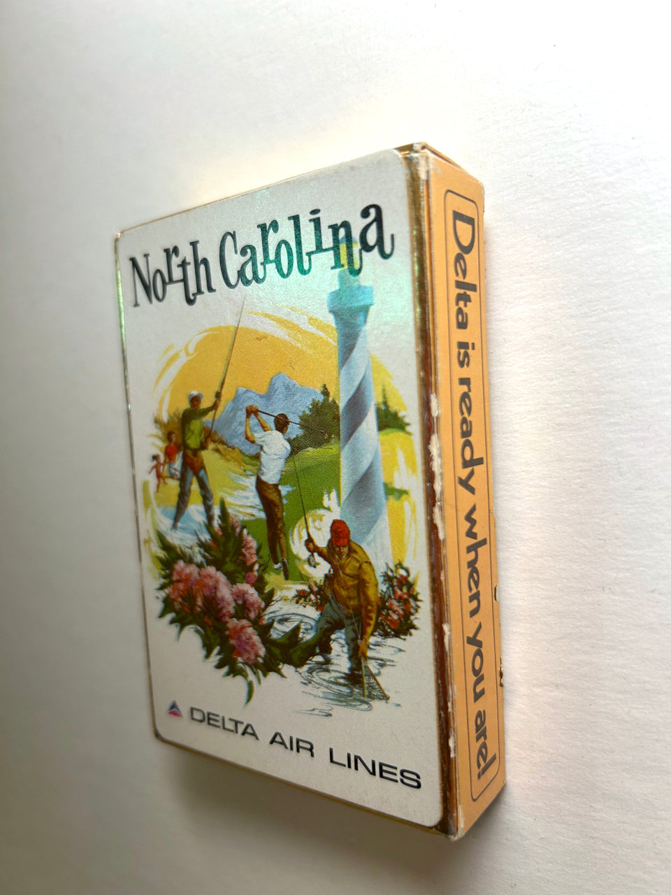 Vintage Delta Airlines Playing Cards - North Carolina