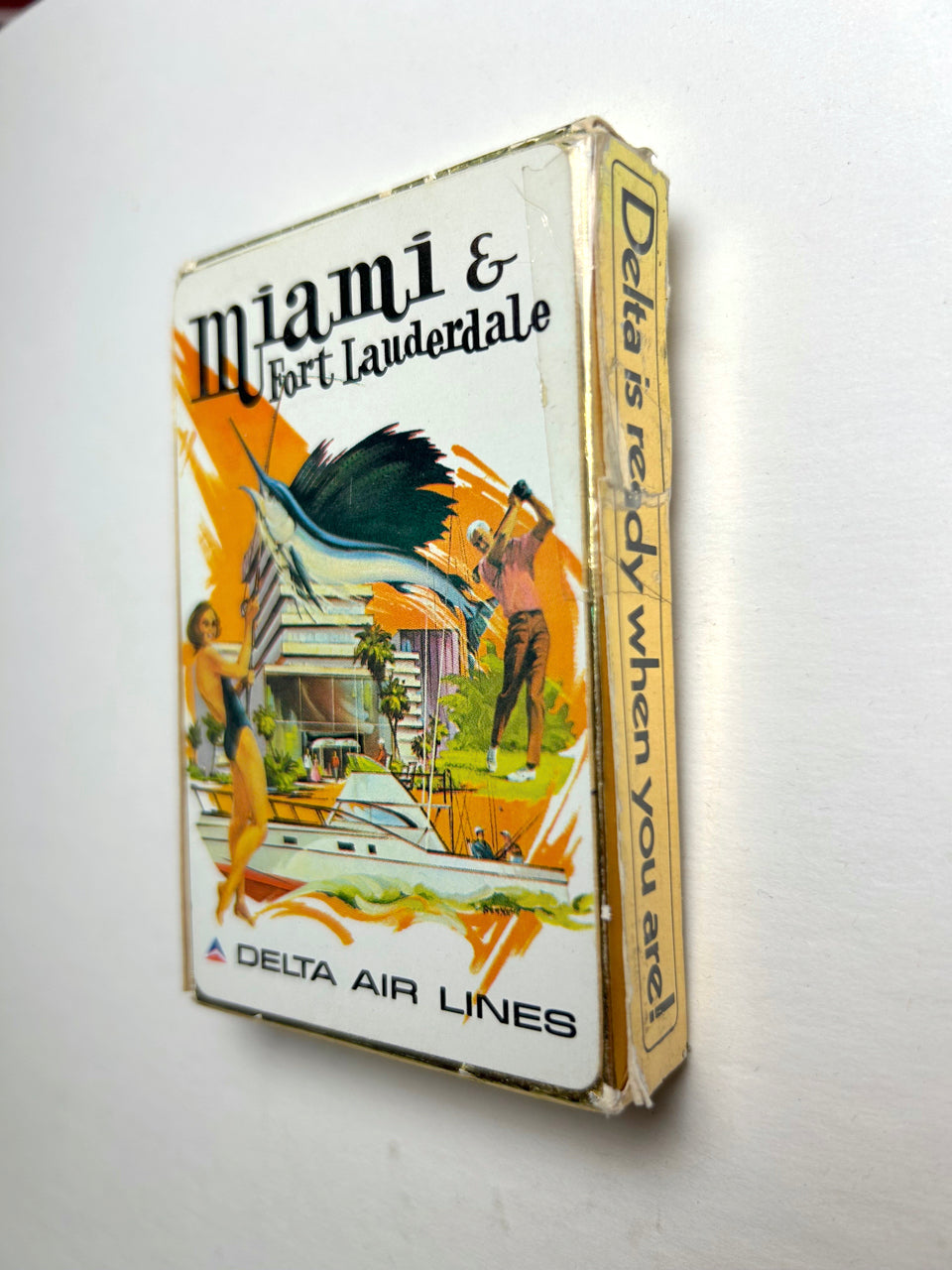 Vintage Delta Airlines Playing Cards - Miami & Fort Lauderdale