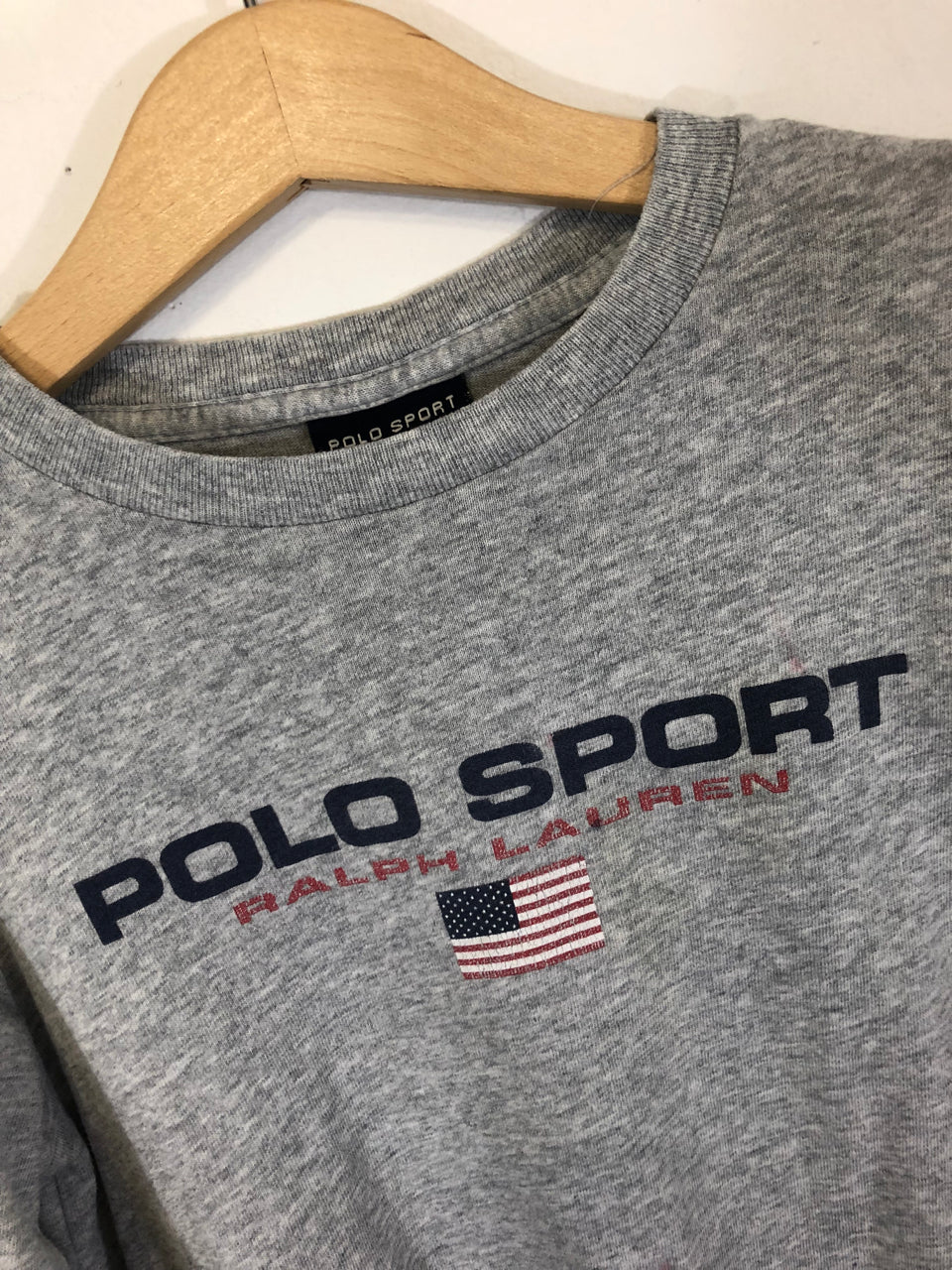 Kids' Grey Polo Sport Long-Sleeved T-Shirt