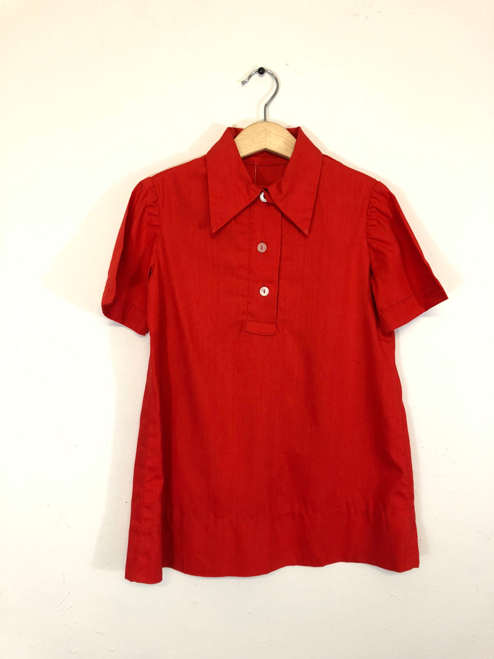 Kids' Red Buttoned Shirt/Dress