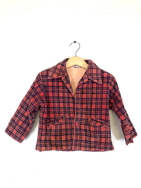 Kids' Best & Co Plaid Corduroy Jacket