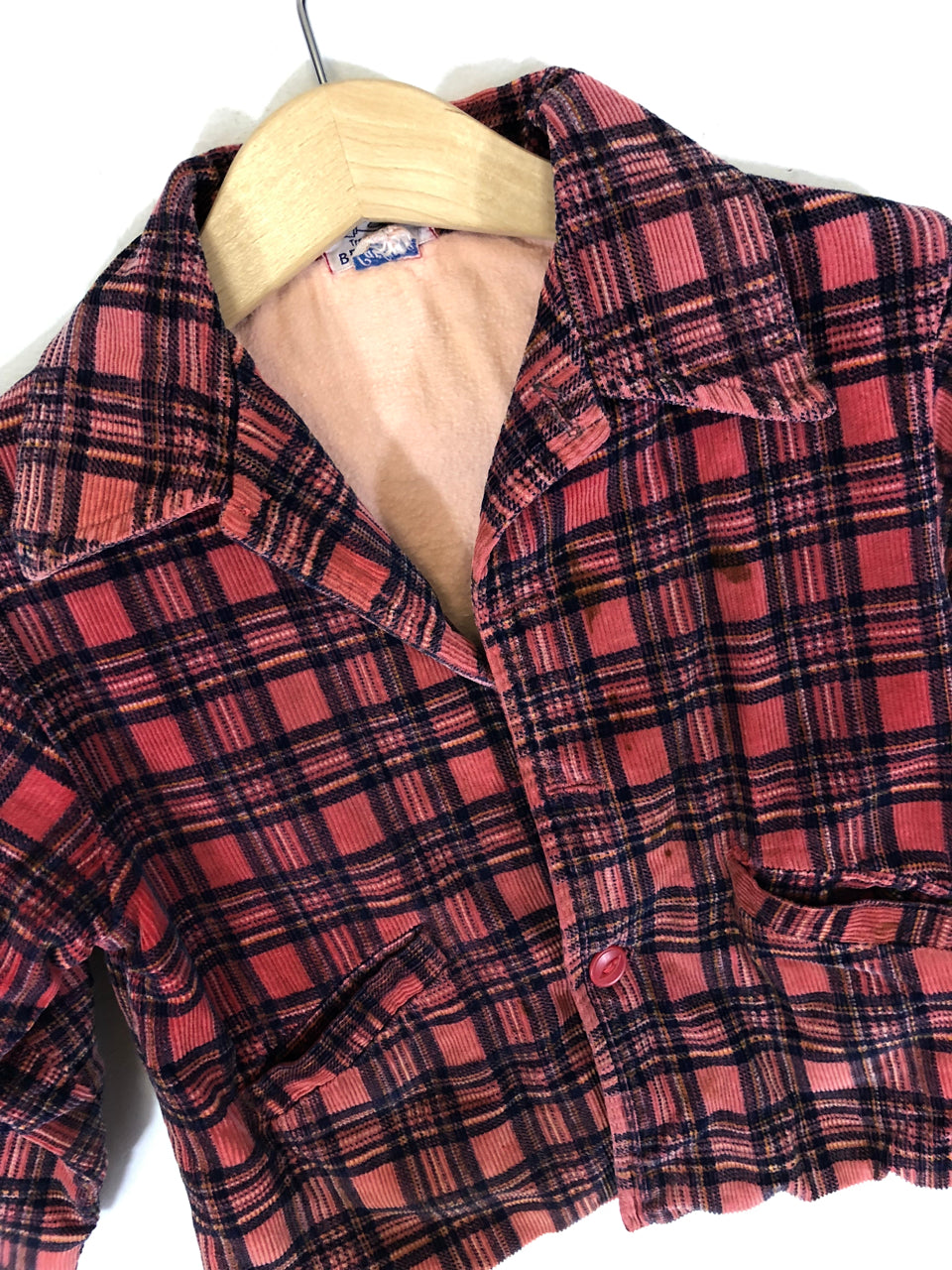Kids' Best & Co Plaid Corduroy Jacket