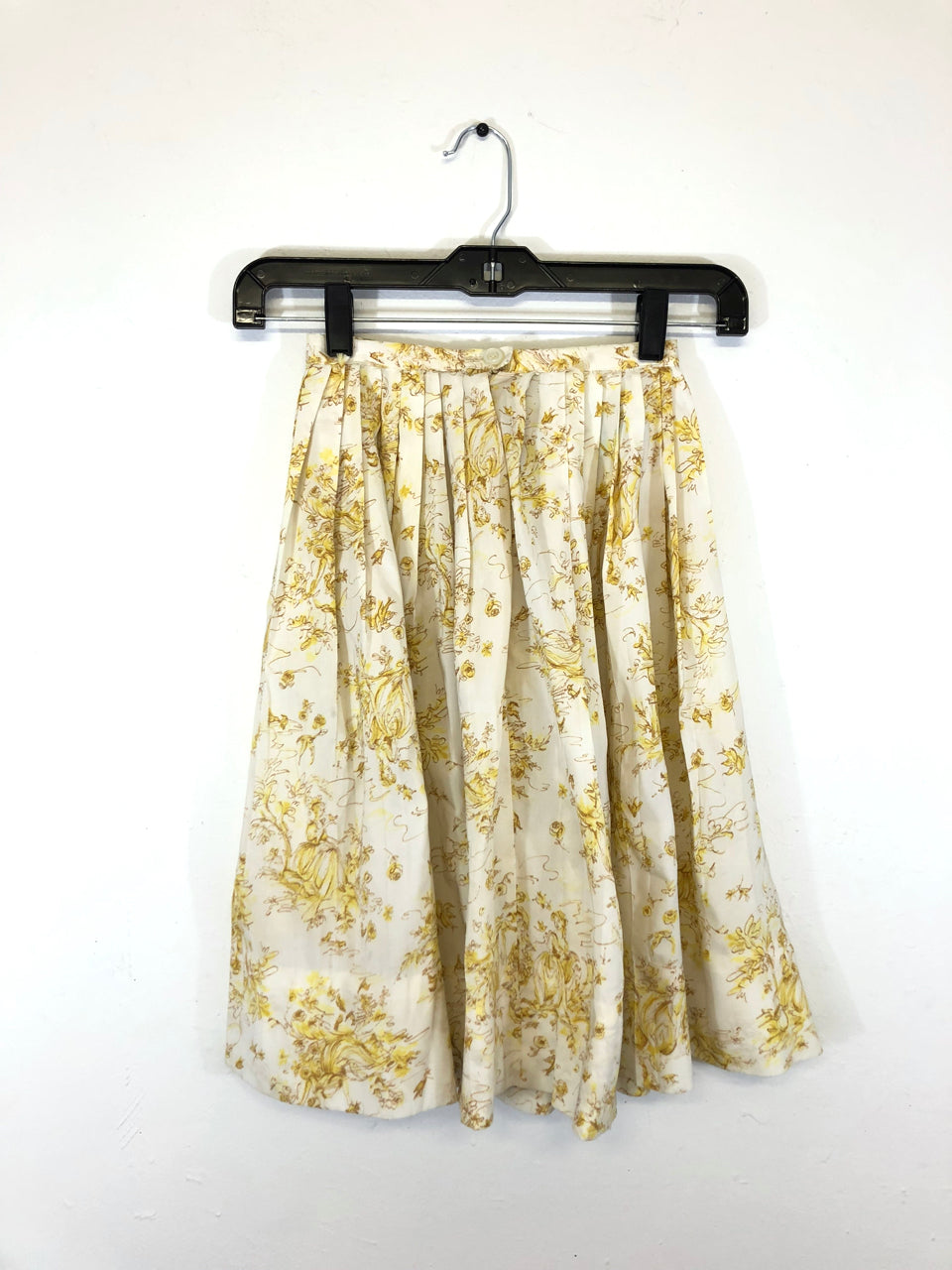 Kids' Yellow Floral Skirt