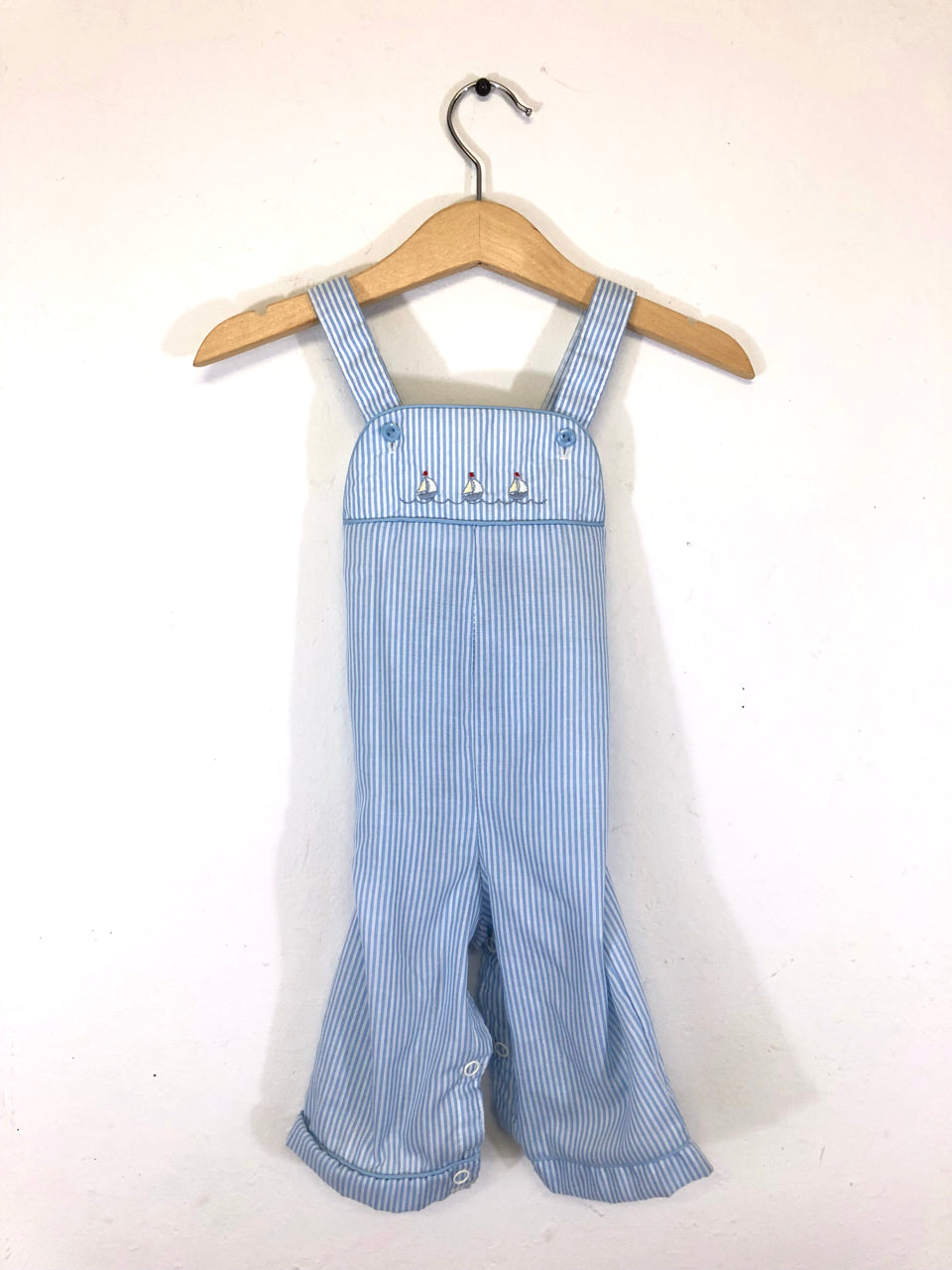Baby Fawn Togs Sailboat Overalls Set (2-Piece)