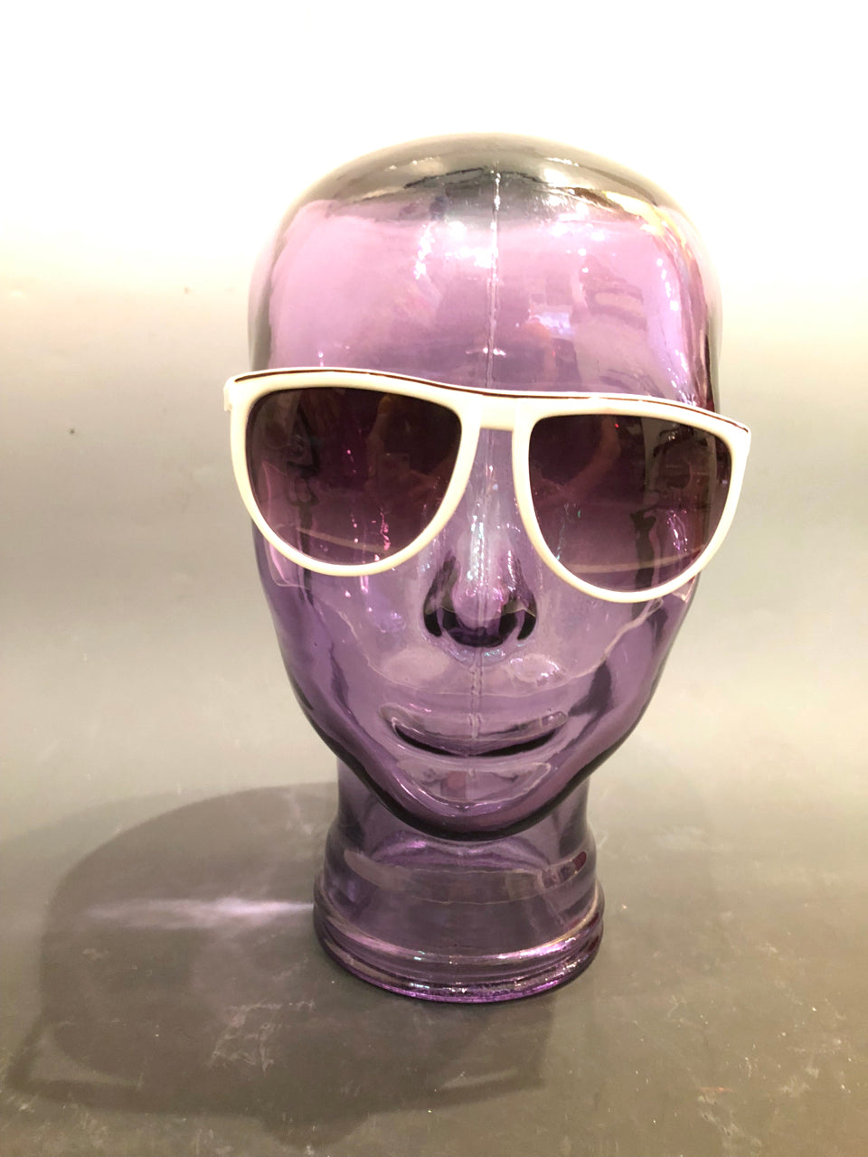 80s White Stripe Deadstock Sunglasses