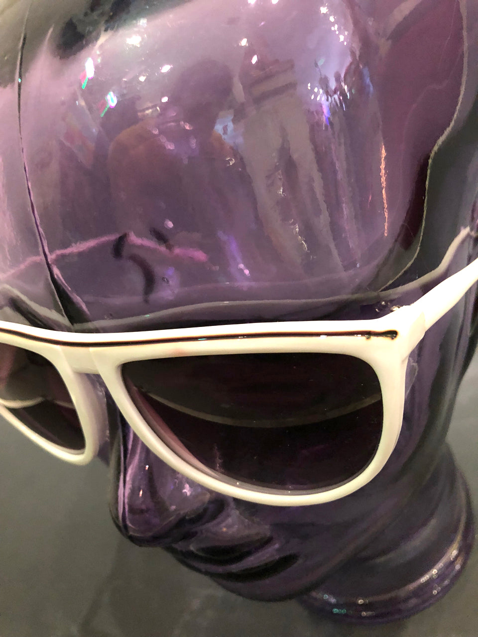 80s White Stripe Deadstock Sunglasses