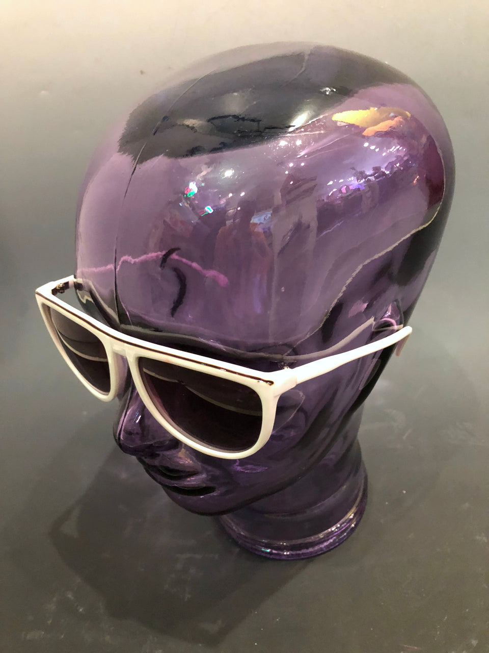80s White Stripe Deadstock Sunglasses