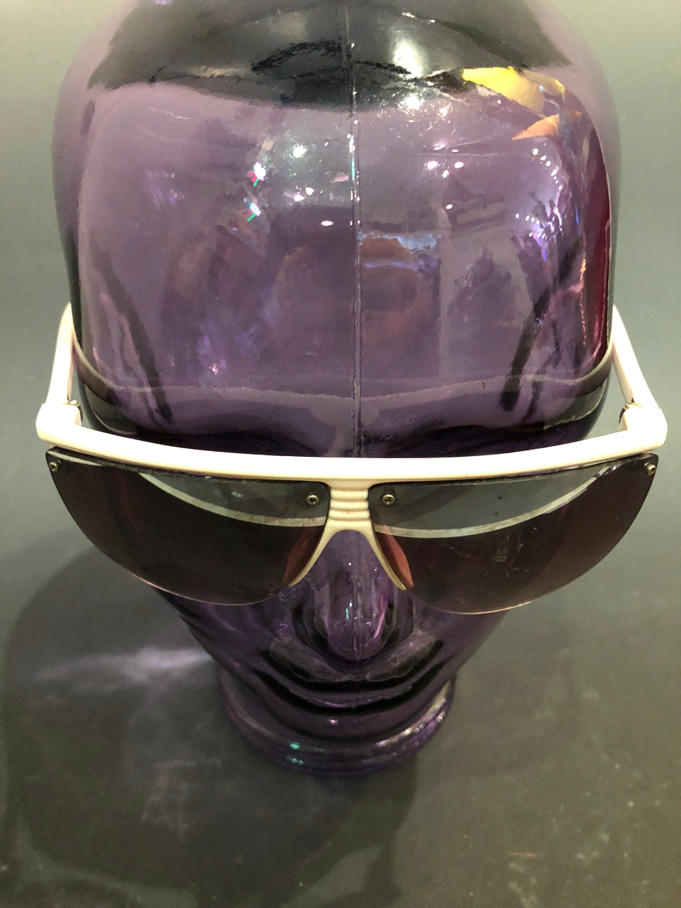 80s White Mirror Deadstock Sunglasses