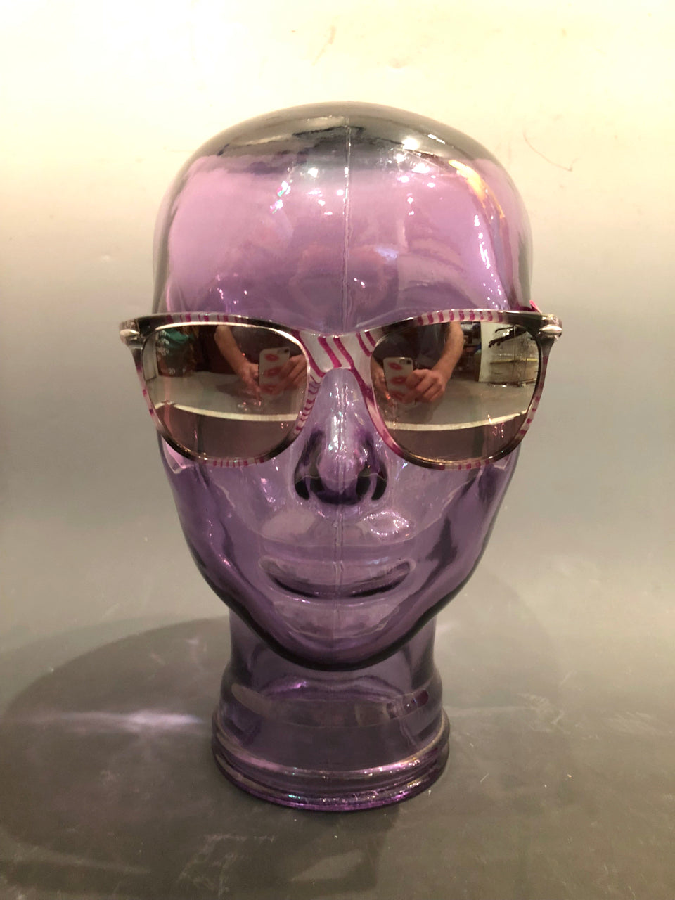 80s Striped Deadstock Sunglasses