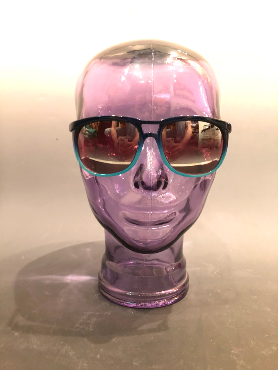 80s Blue Gradient Deadstock Sunglasses