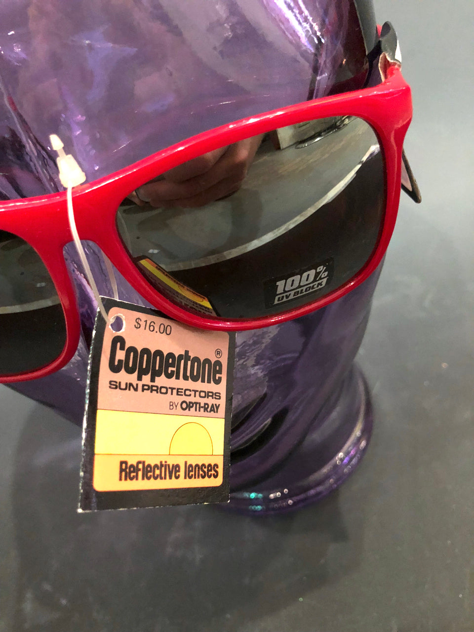 80s Coppertone Red Mirror Deadstock Sunglasses
