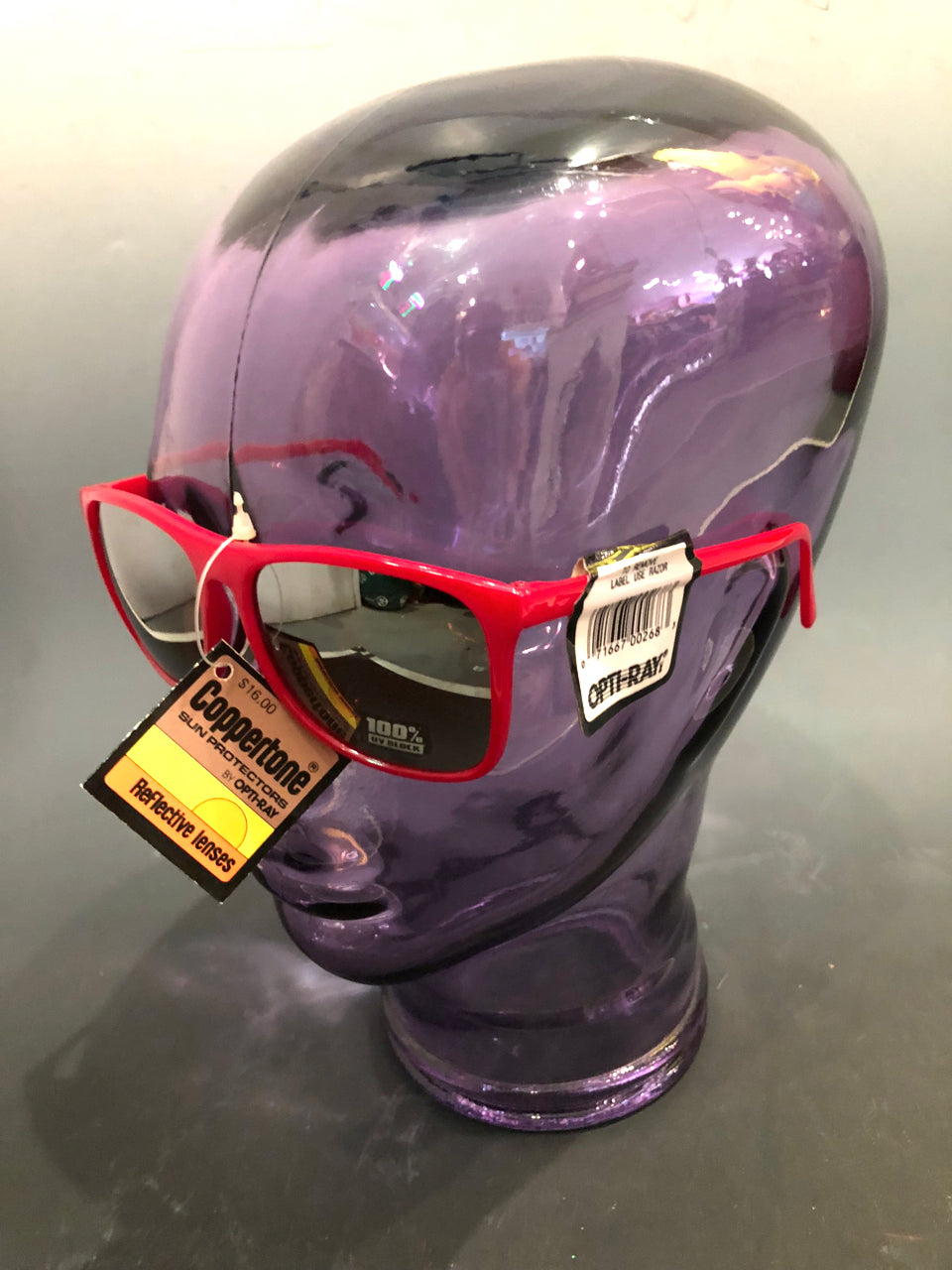 80s Coppertone Red Mirror Deadstock Sunglasses