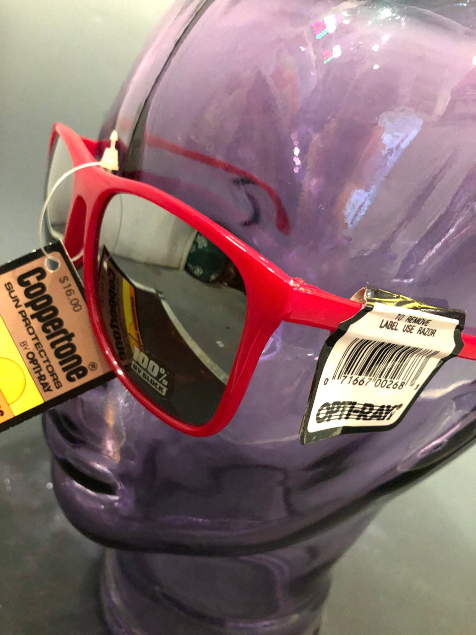 80s Coppertone Red Mirror Deadstock Sunglasses