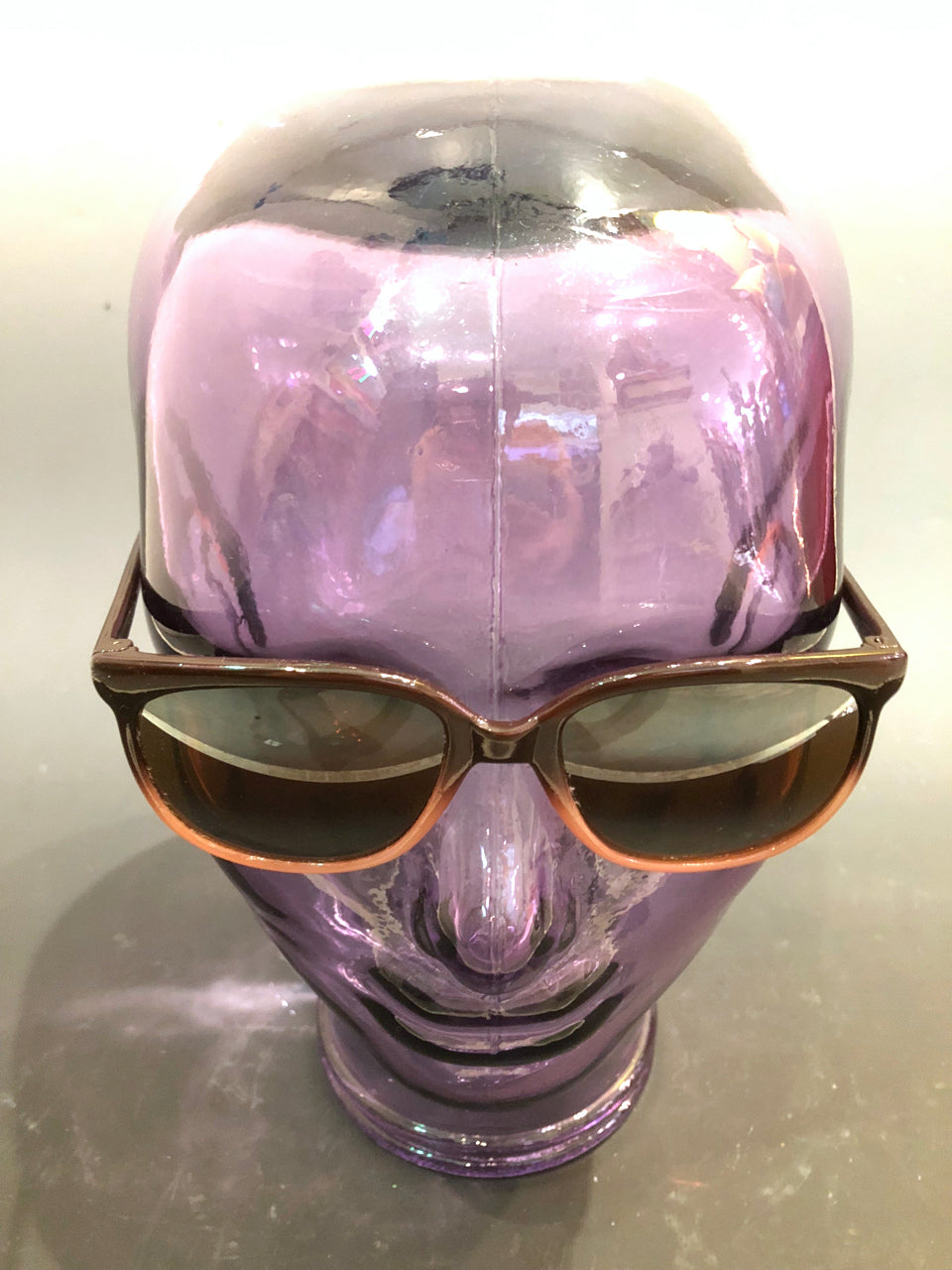 80s Brown Gradient Deadstock Sunglasses