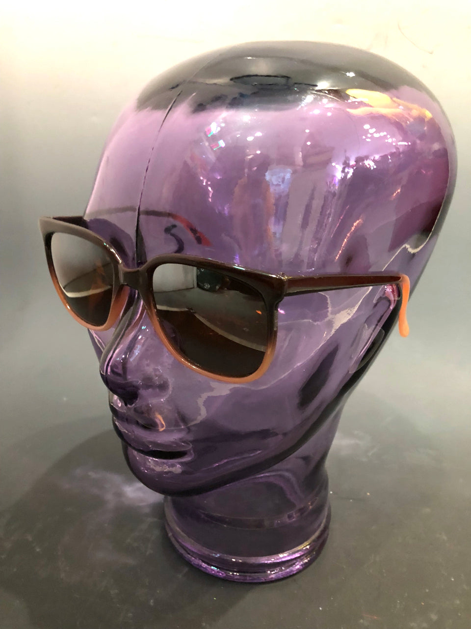80s Brown Gradient Deadstock Sunglasses
