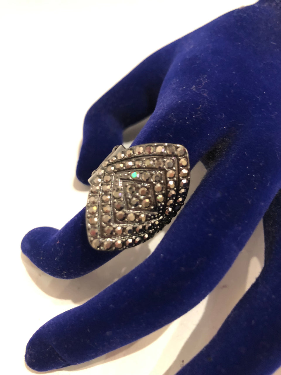 Rhinestone Cluster Ring