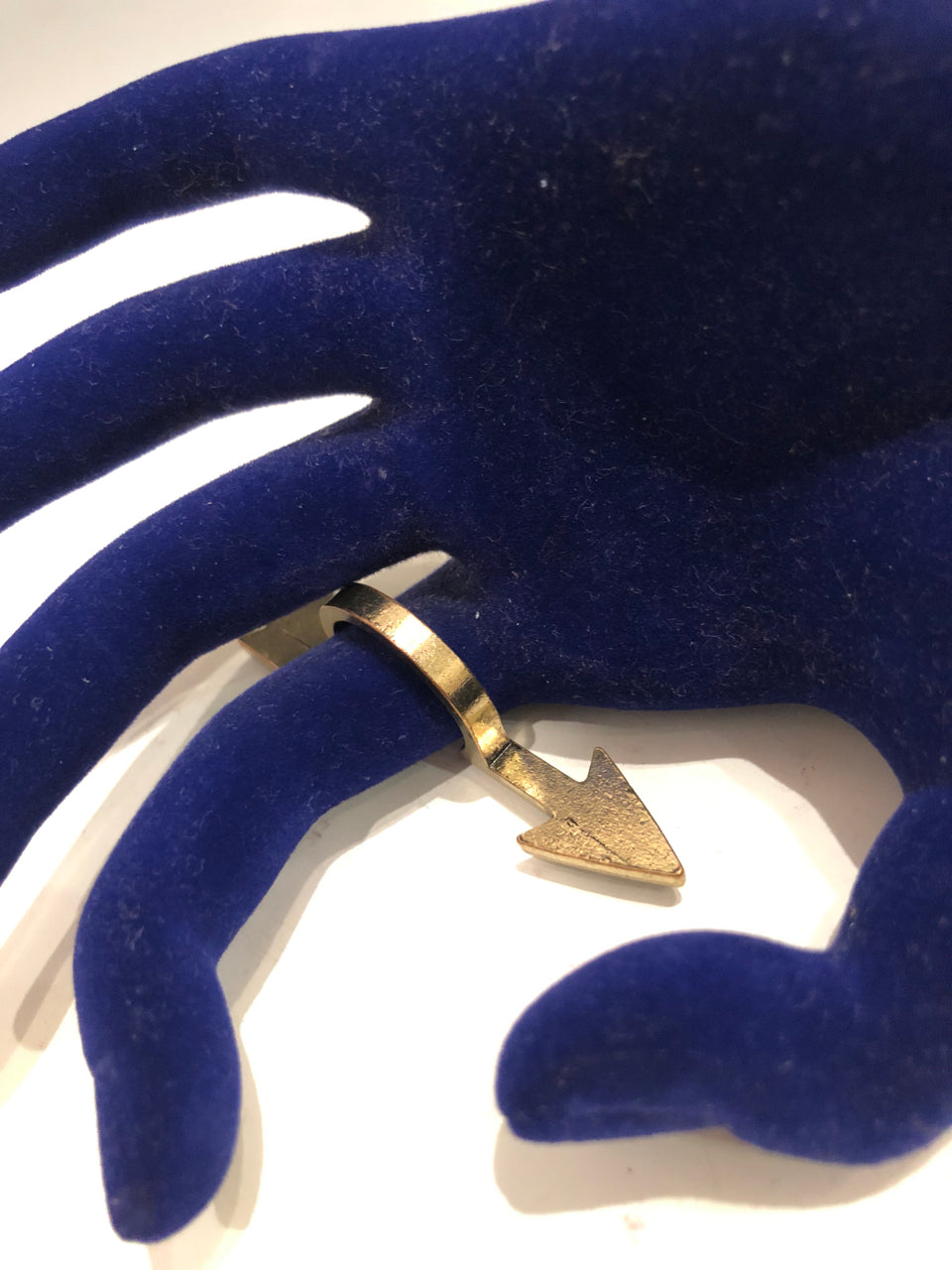 Rhinestone Arrow Ring