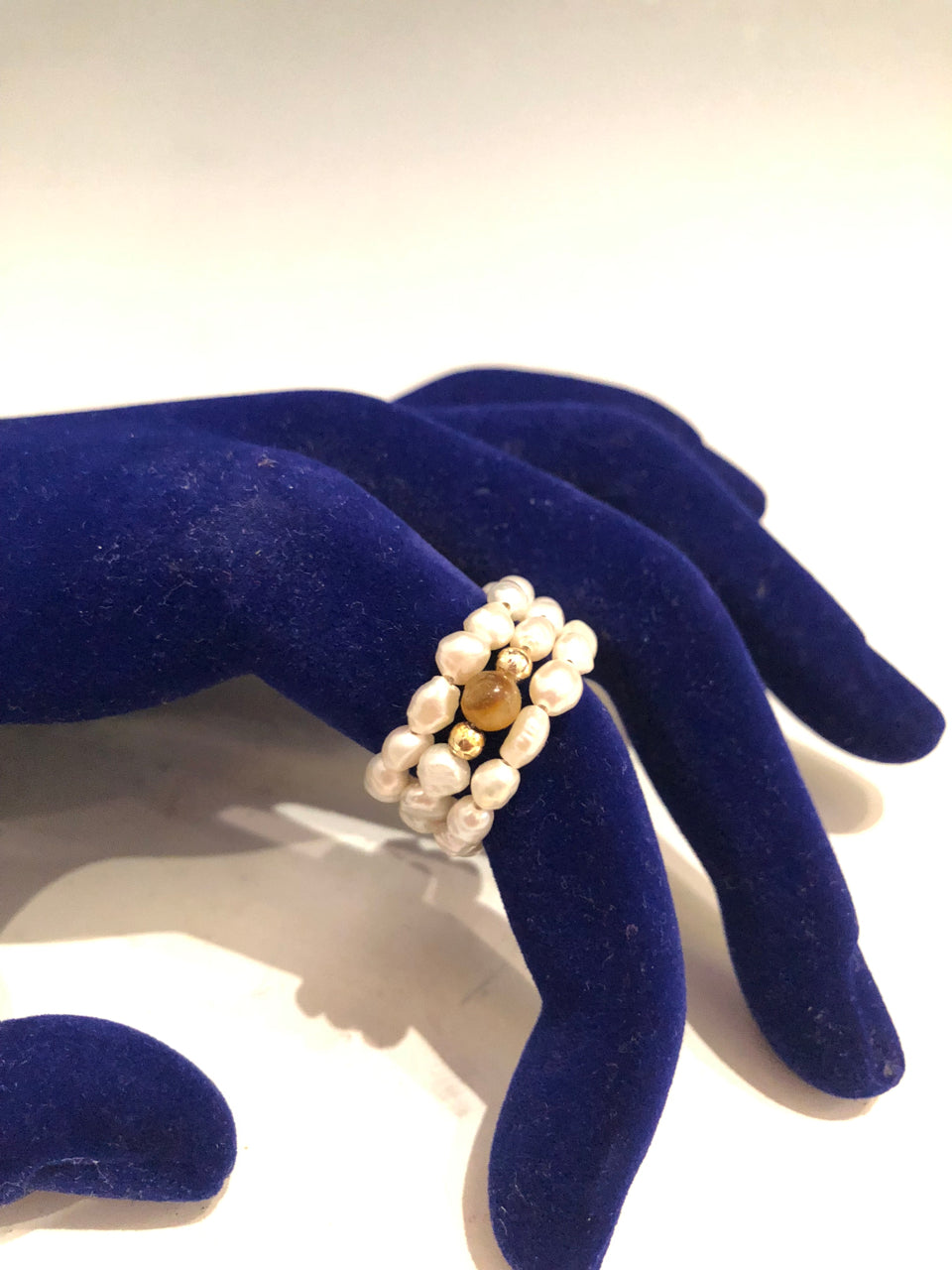 Pearl String Ring