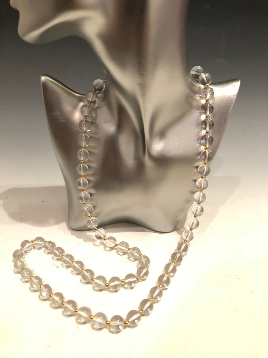 Joan Rivers Clear Bead Necklace