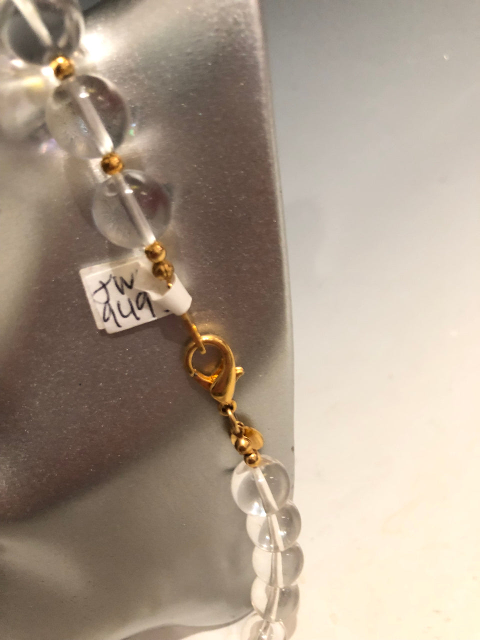 Joan Rivers Clear Bead Necklace