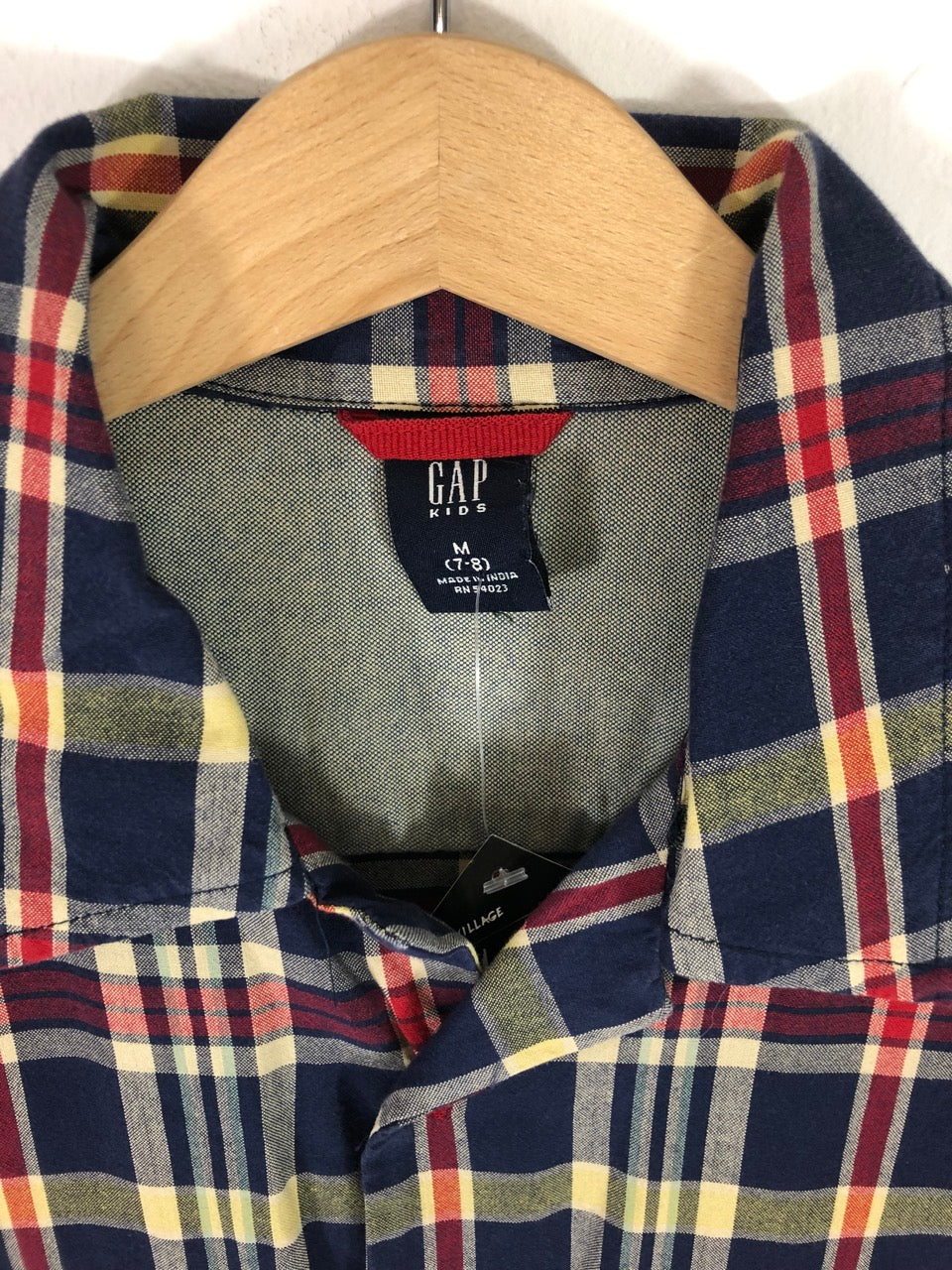 Kids' Gap Plaid Short-Sleeved Shirt