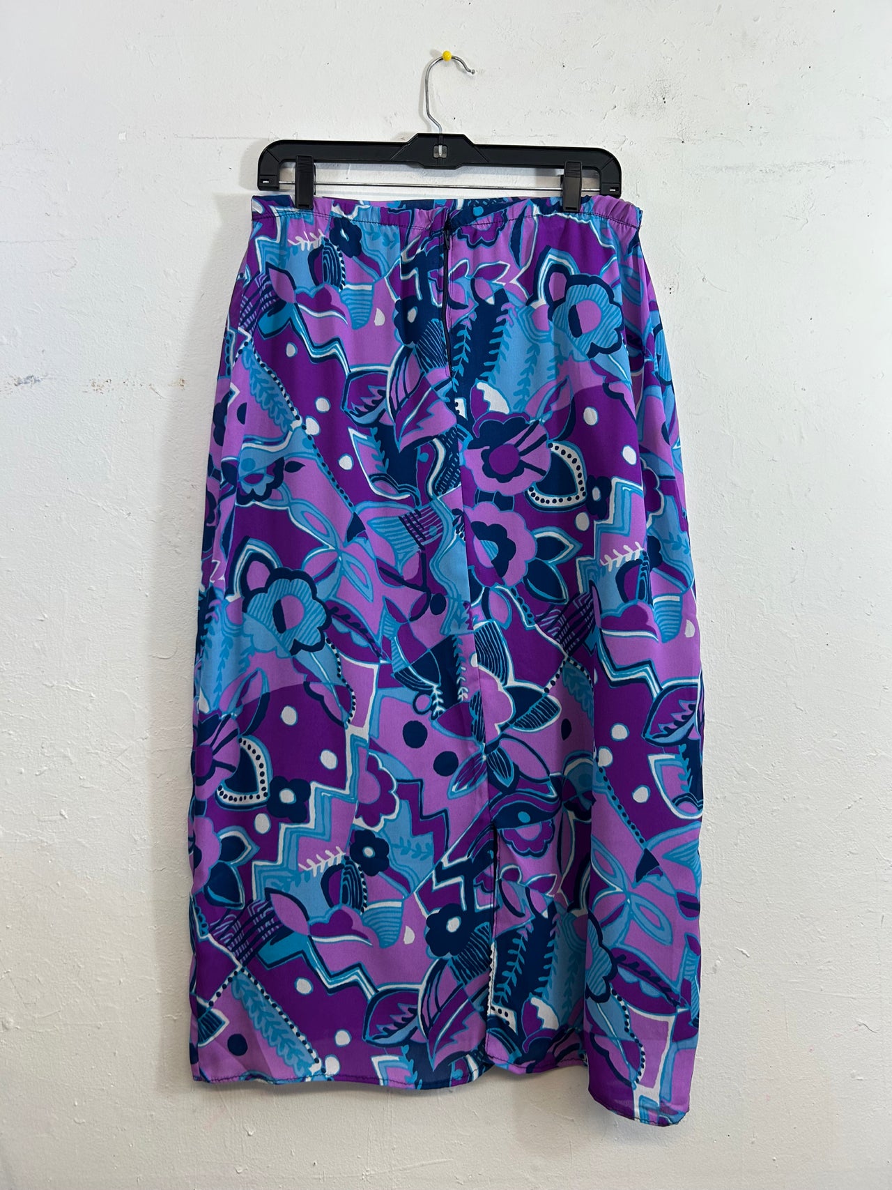 Blue & Purple Printed Skirt