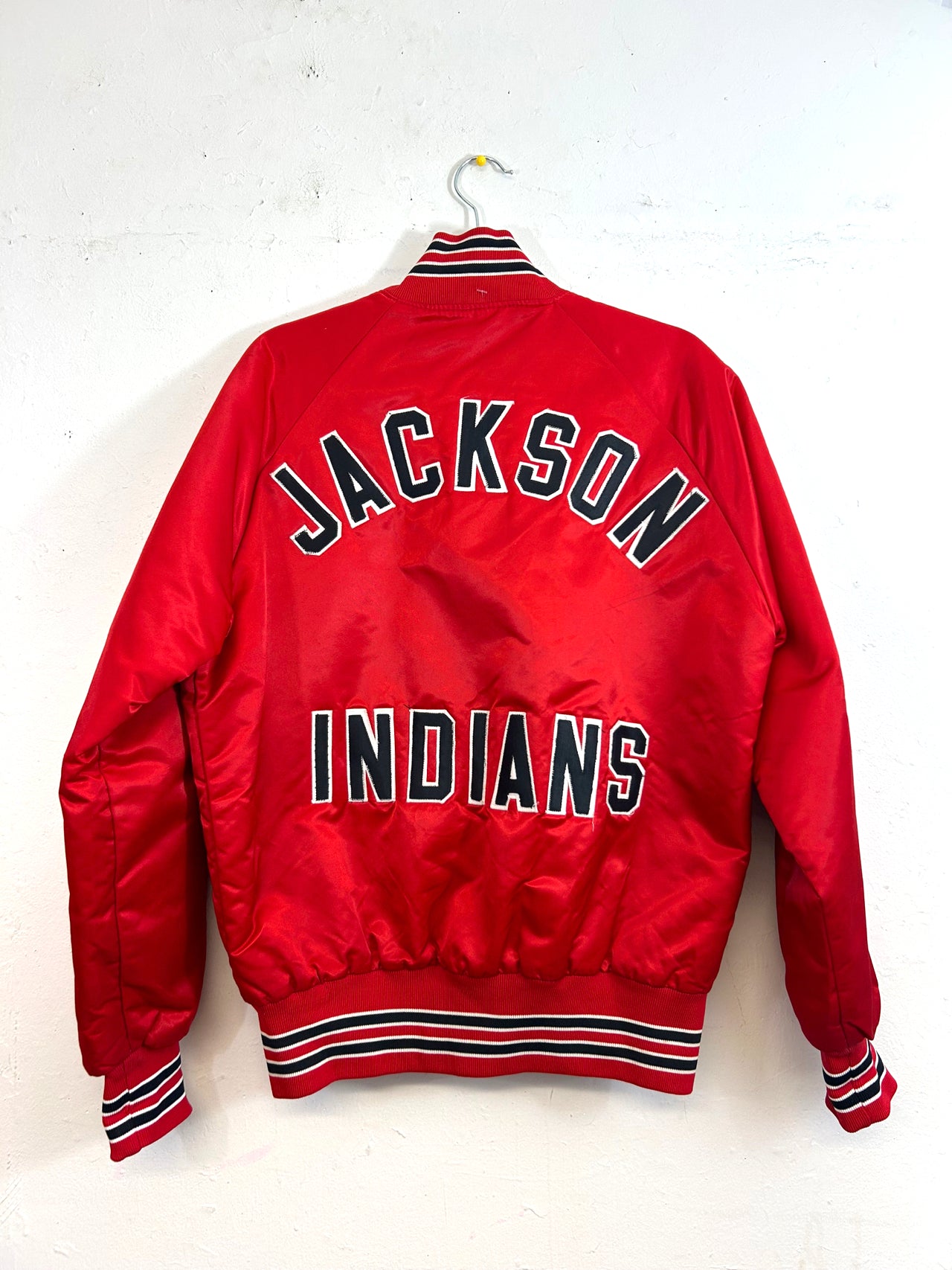 "Leigh '96" Red Satin Jacket