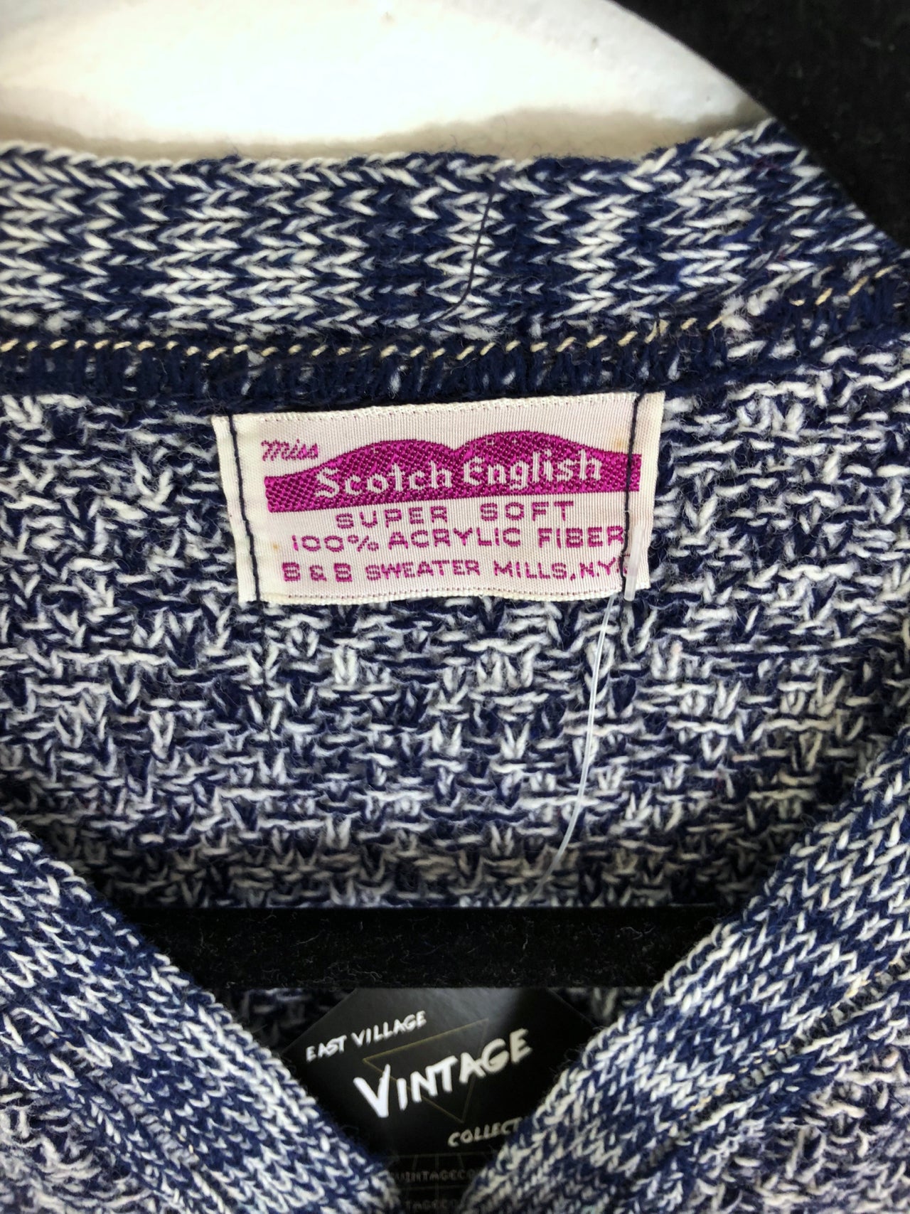 Scotch English Blue Lace Up Sweater (Deadstock)