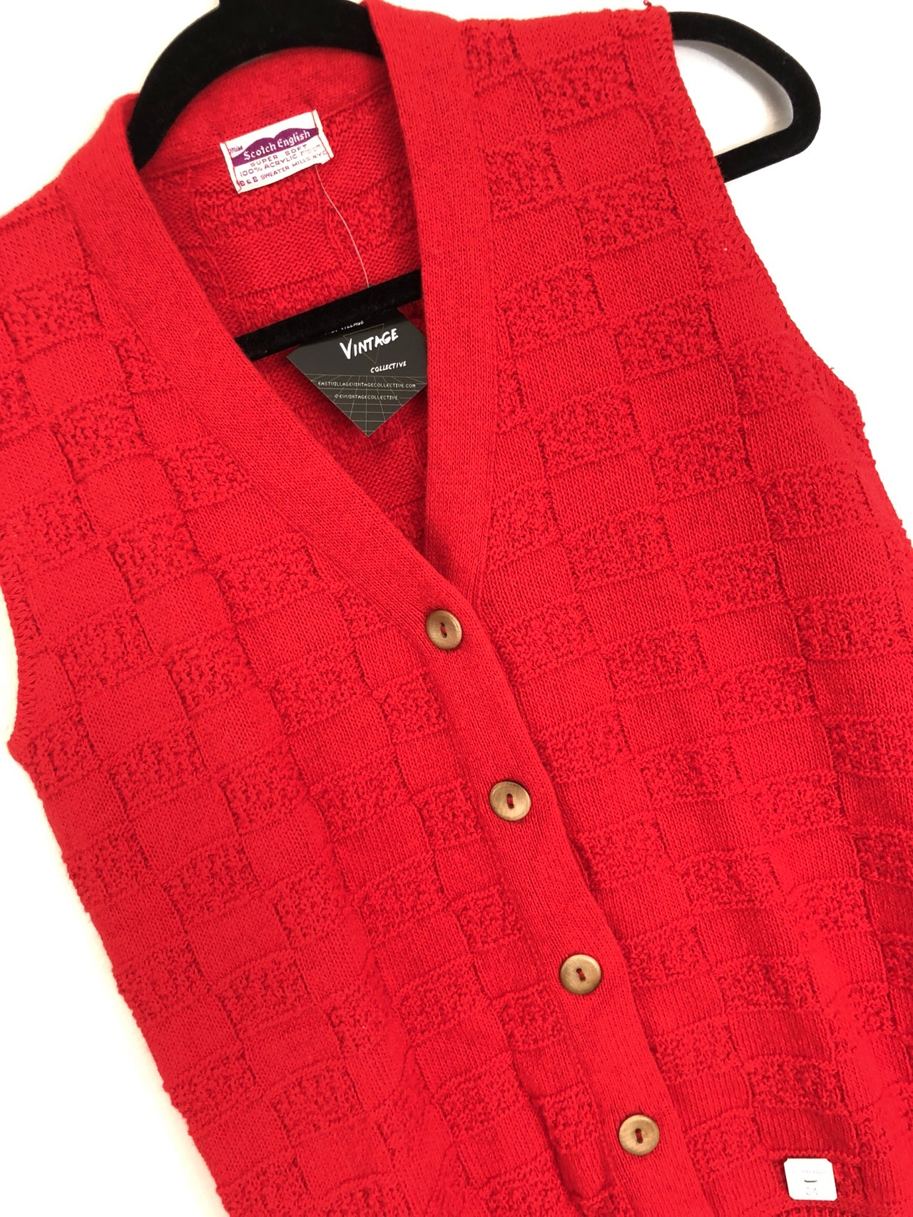 Scotch English Red Sweater Vest (Deadstock)
