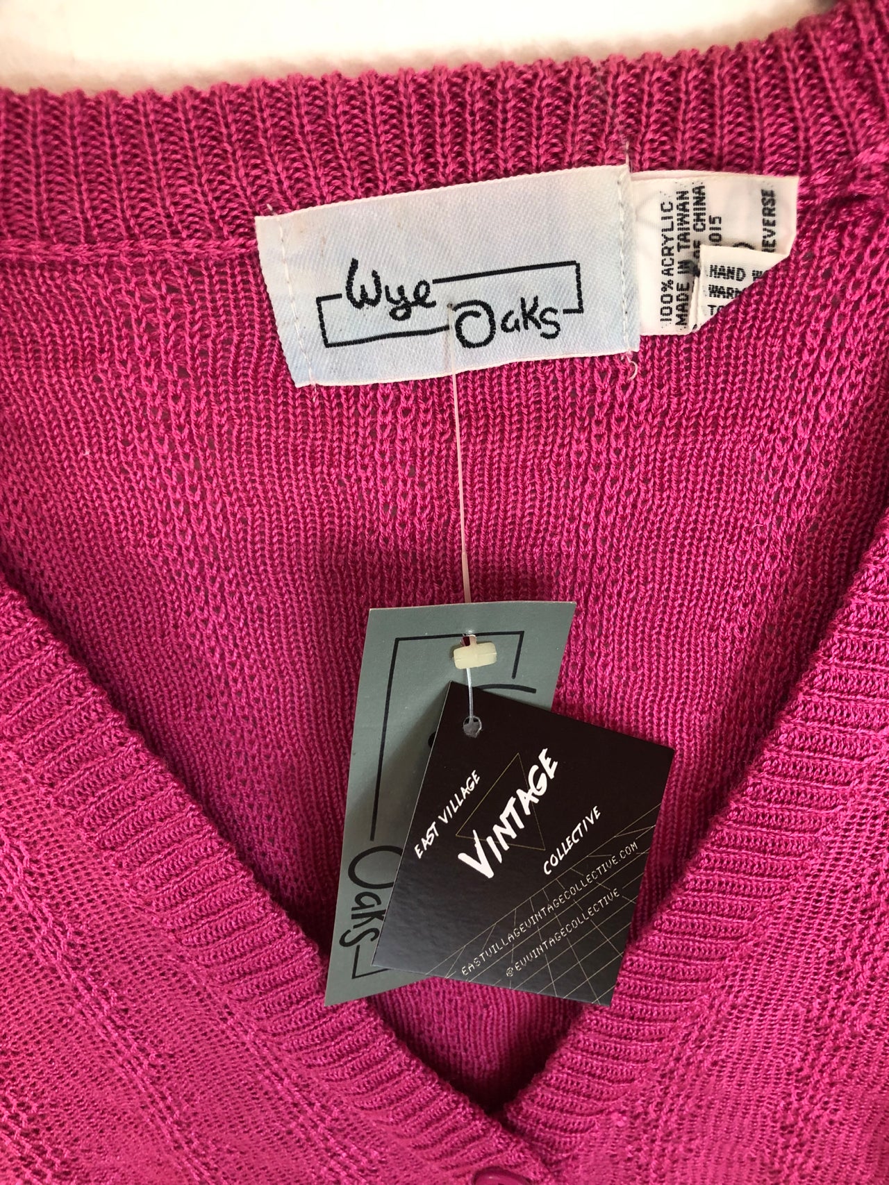 Wye Oaks Pink Sweater Vest (Deadstock)