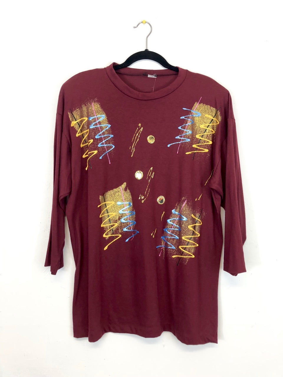 Splatter Paint T-Shirt Blouse