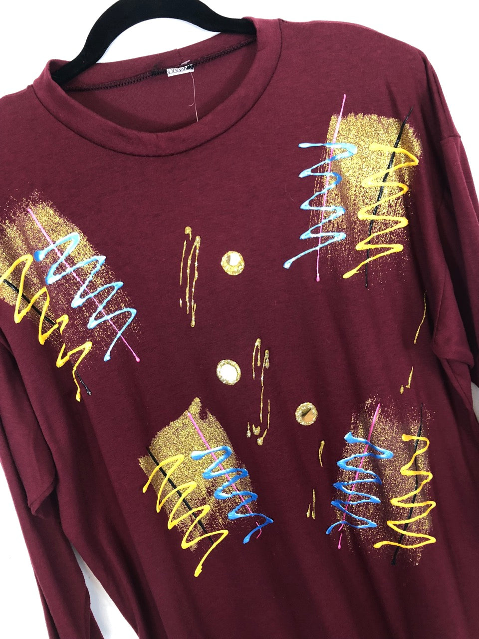Splatter Paint T-Shirt Blouse