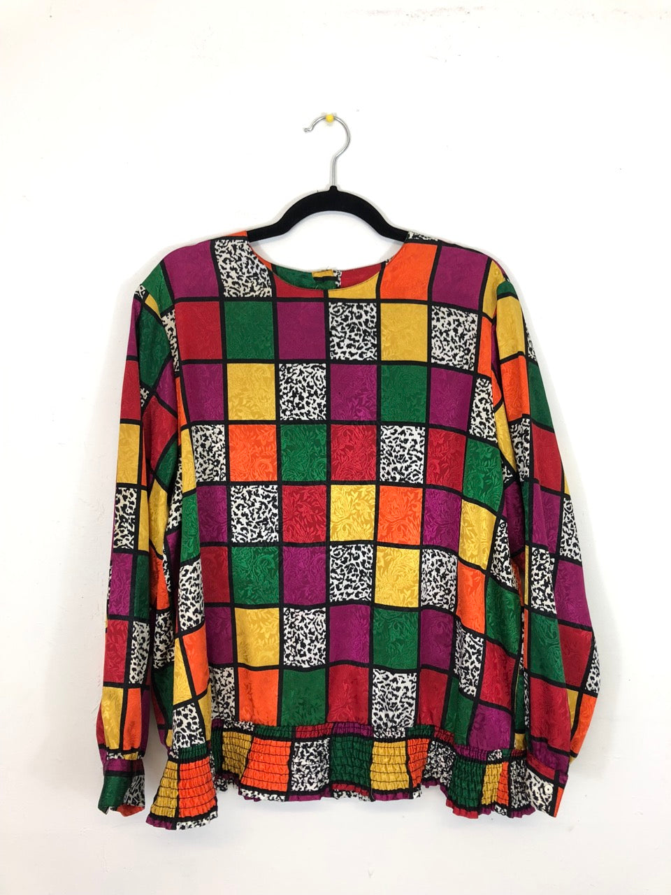 Animal Colorblock Blouse