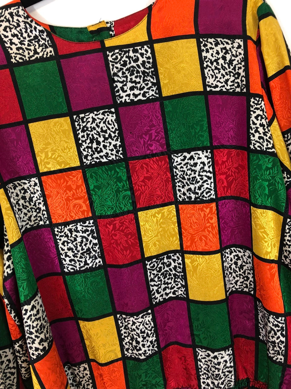 Animal Colorblock Blouse