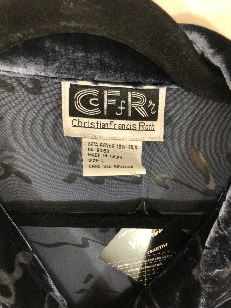 Christian Francis Roth Velvet Top