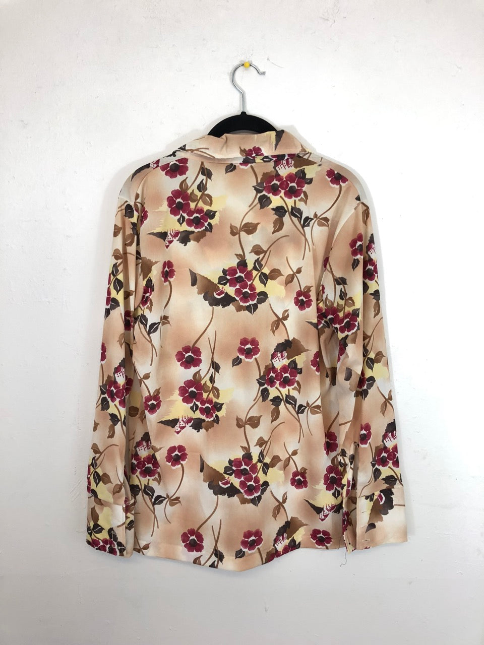 70s Floral House Blouse