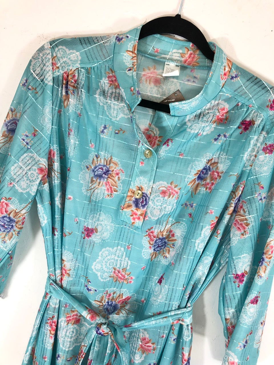 70s Sheer Belted Dress