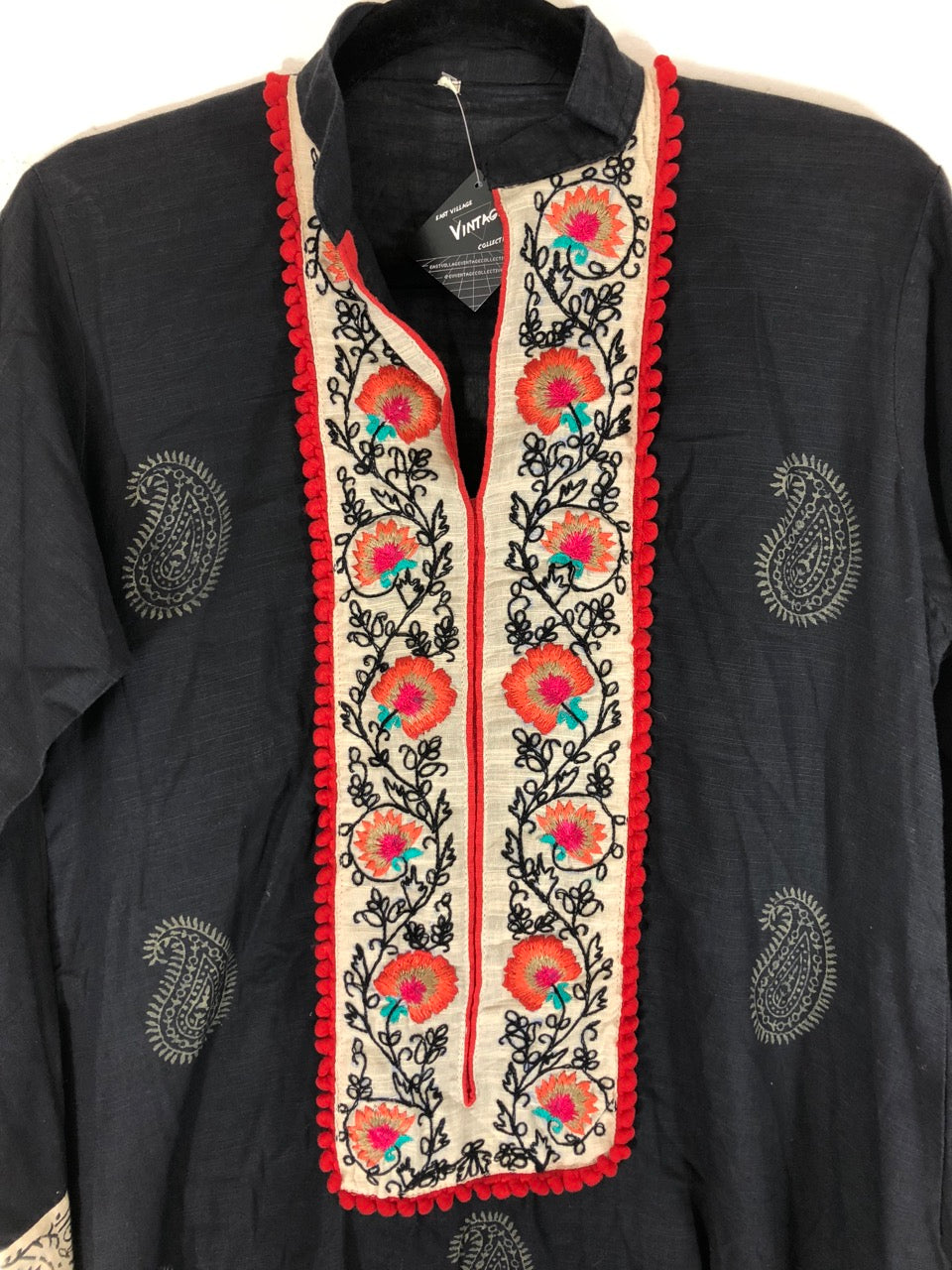 Paisley Embroidered Dress