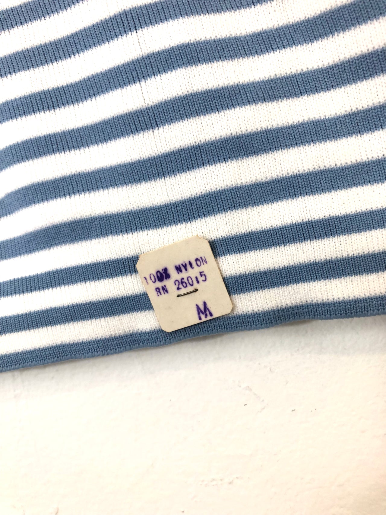 Striped Sleeveless Top - Blue & White (Deadstock)