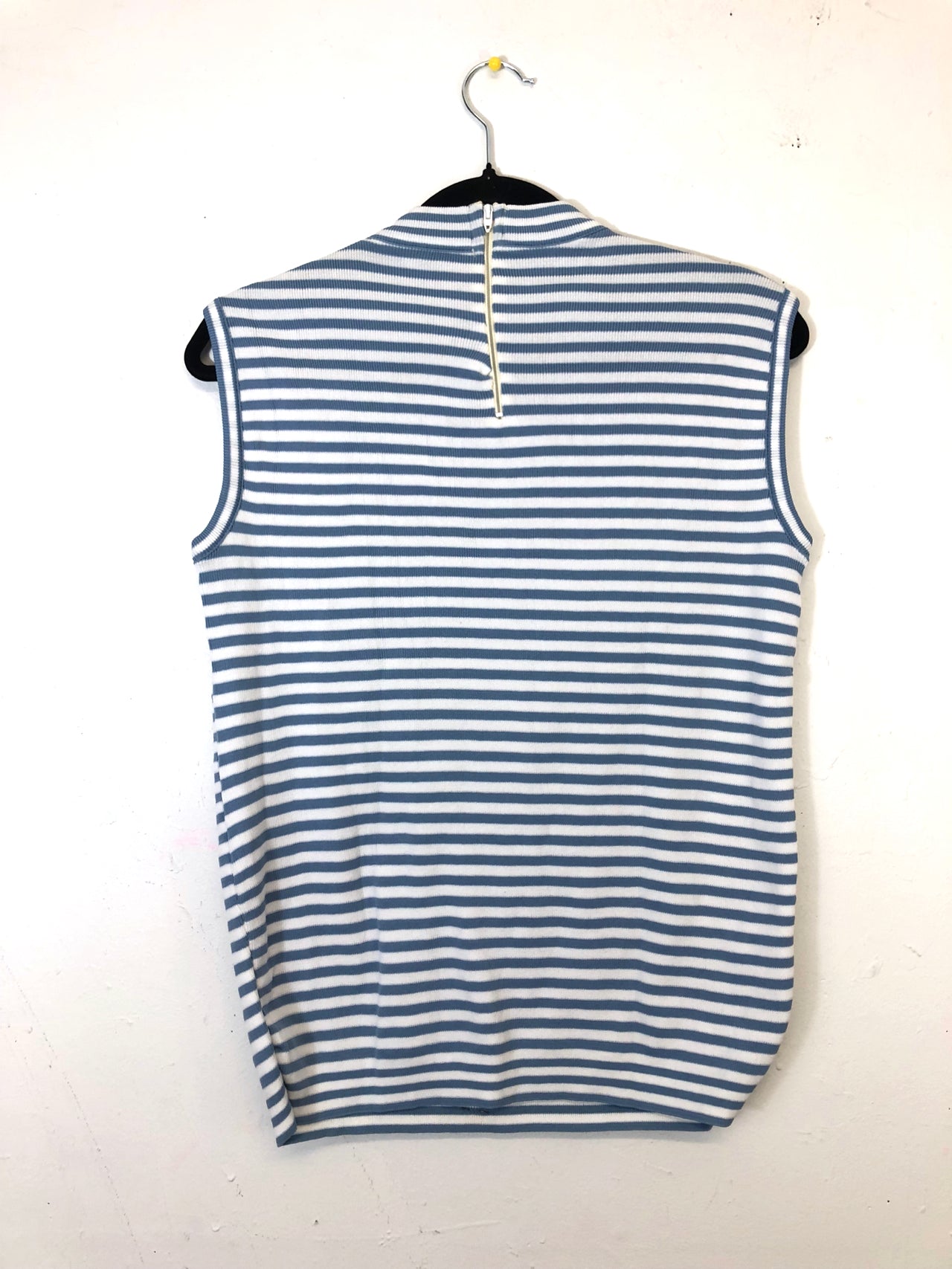 Striped Sleeveless Top - Blue & White (Deadstock)
