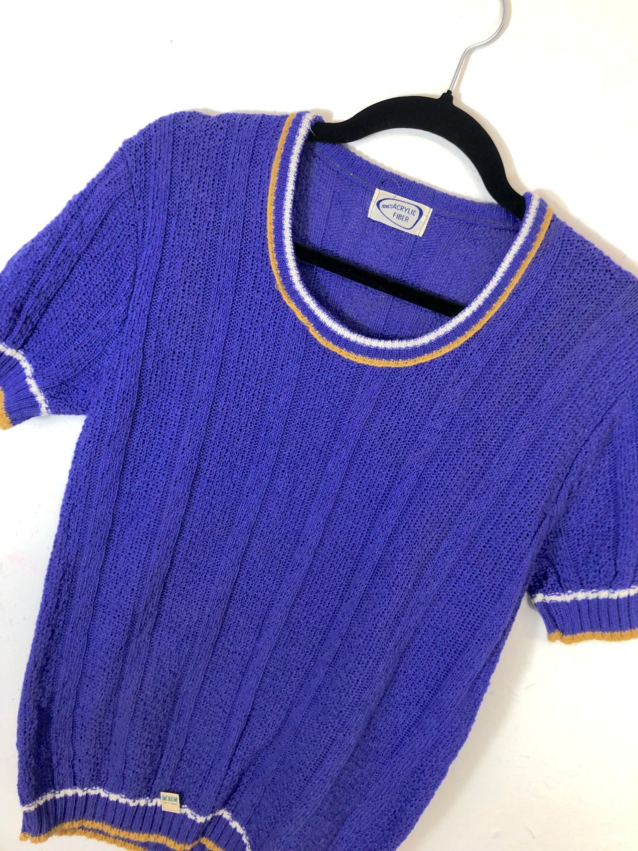 Blue Short-Sleeved Sweater (Deadstock)
