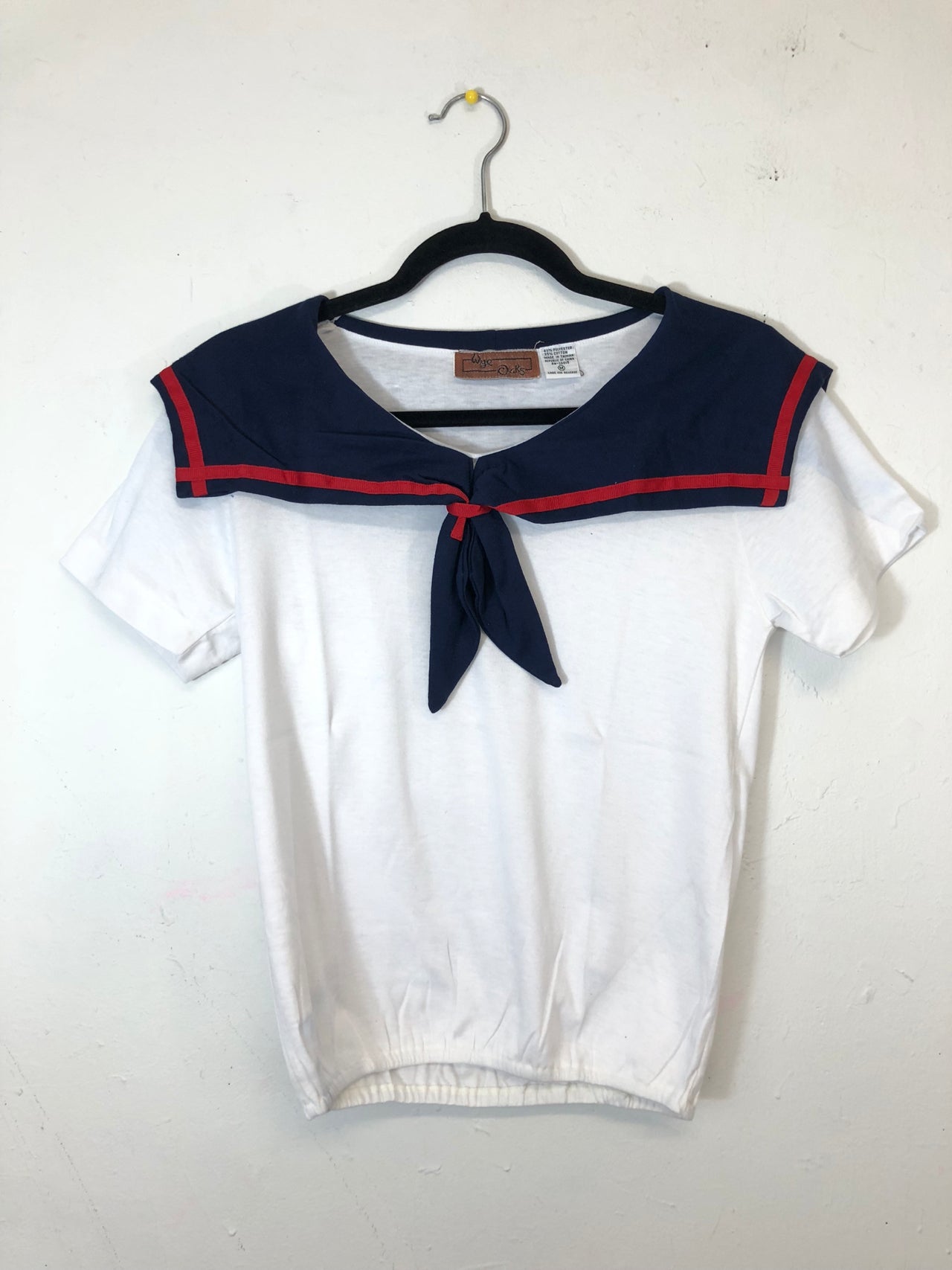 Wye Oaks Sailor Top (White) (Deadstock)