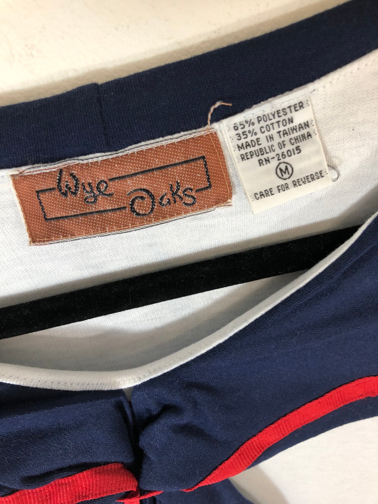 Wye Oaks Sailor Top (White) (Deadstock)