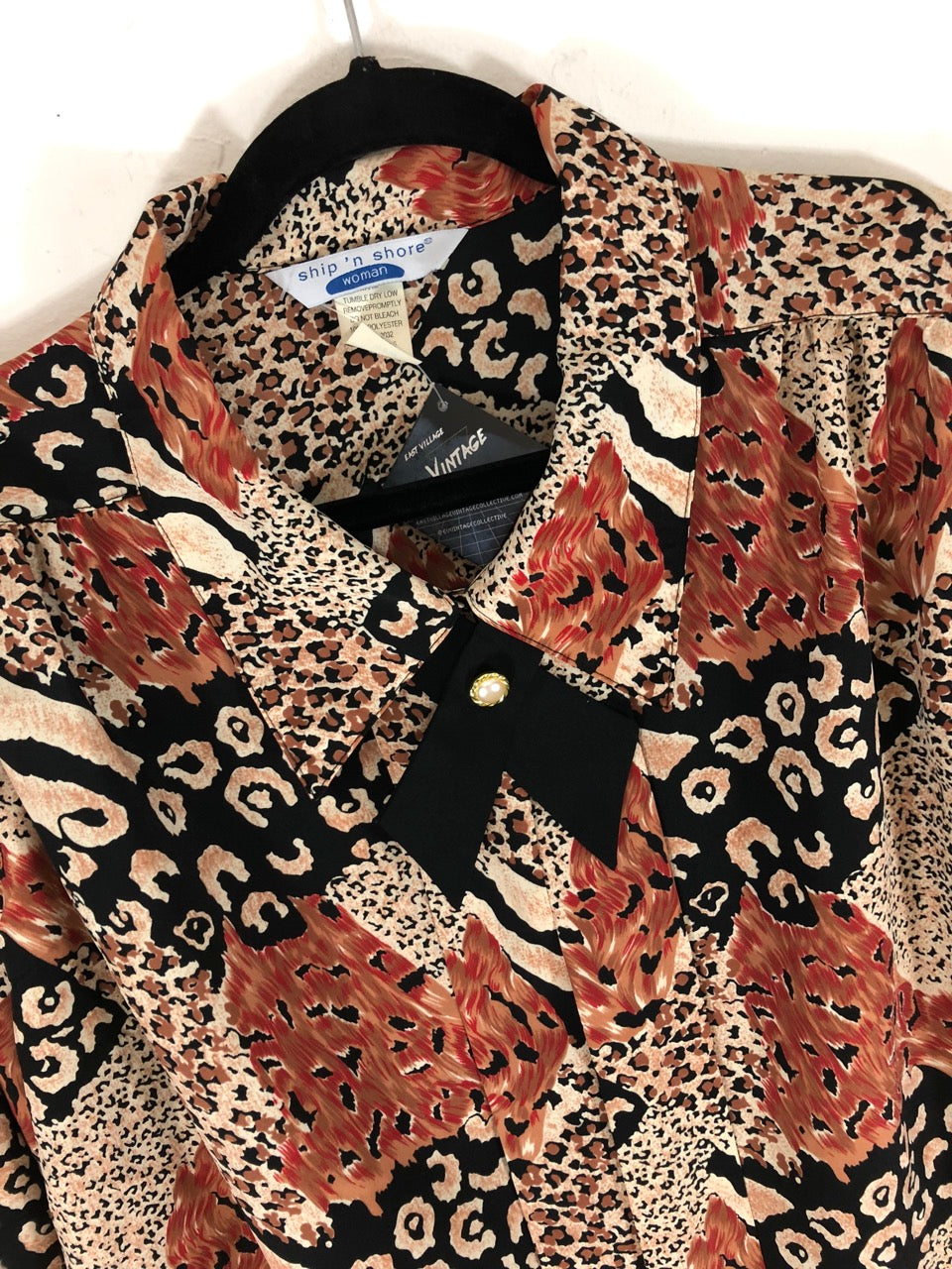 Ship 'n Shore Woman Animal Print Blouse