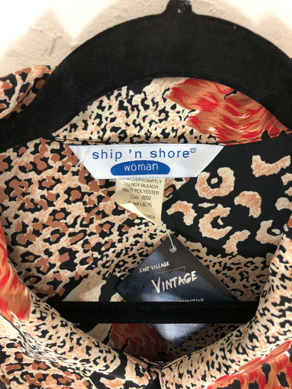 Ship 'n Shore Woman Animal Print Blouse