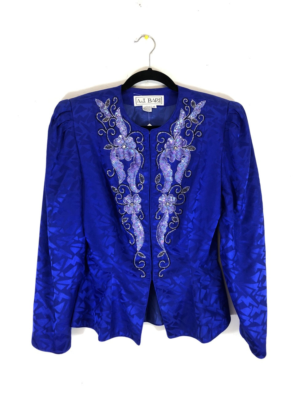 A.J. Bari Sequined Silk Jacket