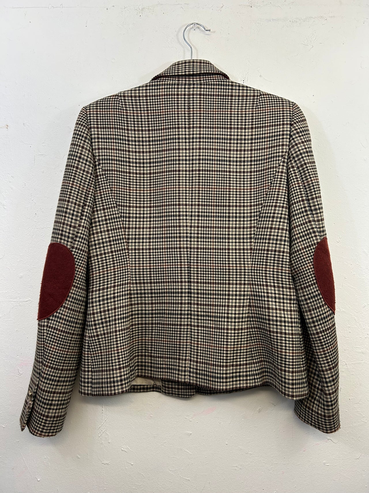 Anne Klein Plaid Professor Blazer