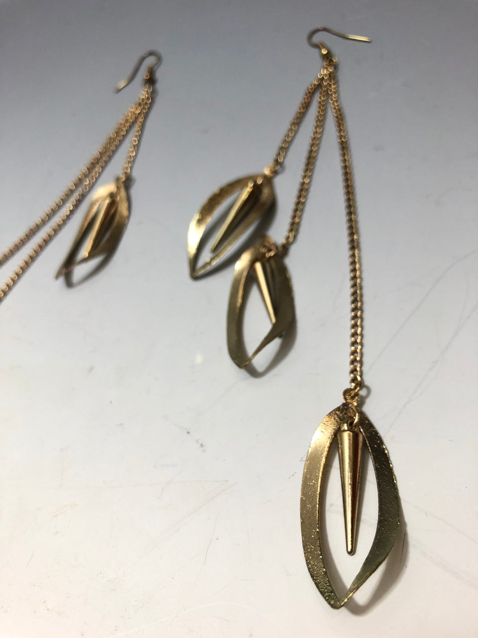 Triple Leaf Dangle Earrings