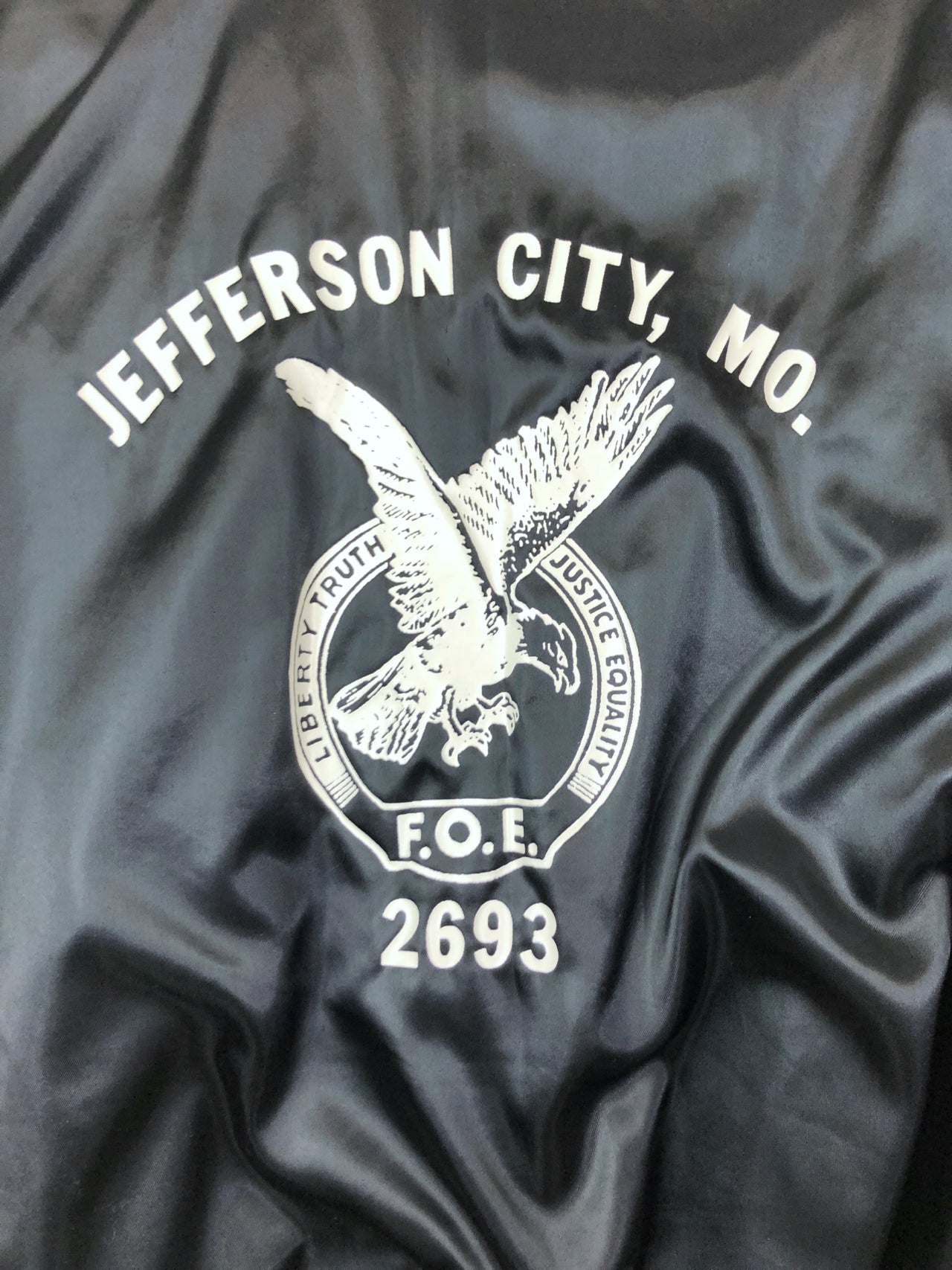 F.O.E. 2693 Birdie Satin Jacket Jefferson City, MO